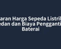 Kisaran Harga Sepeda Listrik di Medan dan Biaya Penggantian Baterai