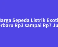 Harga Sepeda Listrik Exotic Terbaru Rp3 sampai Rp7 Juta