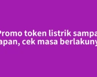 Promo token listrik sampai kapan, cek masa berlakunya