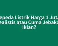 Sepeda Listrik Harga 1 Juta, Realistis atau Cuma Jebakan Iklan?