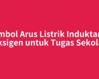 Simbol Arus Listrik Induktansi Oksigen untuk Tugas Sekolah