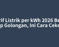 Tarif Listrik per kWh 2026 Beda Tiap Golongan, Ini Cara Ceknya