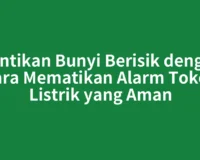 Hentikan Bunyi Berisik dengan Cara Mematikan Alarm Token Listrik yang Aman
