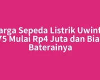 Harga Sepeda Listrik Uwinfly D75 Mulai Rp4 Juta dan Biaya Baterainya