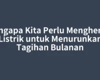 Mengapa Kita Perlu Menghemat Listrik untuk Menurunkan Tagihan Bulanan