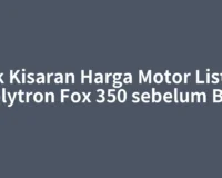 Cek Kisaran Harga Motor Listrik Polytron Fox 350 sebelum Beli