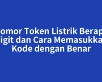 Nomor Token Listrik Berapa Digit dan Cara Memasukkan Kode dengan Benar