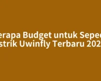 Berapa Budget untuk Sepeda Listrik Uwinfly Terbaru 2026?