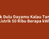 Cek Dulu Dayamu Kalau Tanya Listrik 50 Ribu Berapa kWh